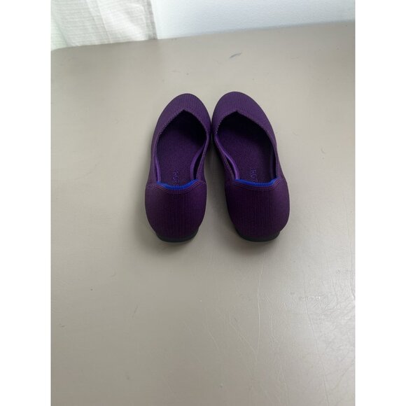 Rothy's The Flat Women's 7 Fig Purple Wine Knit Round Toe Ballet Shoes - Picture 7 of 14